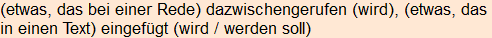 Moment bitte, deutsche Bedeutung nur für angemeldete Benutzer verzögerungsfrei.