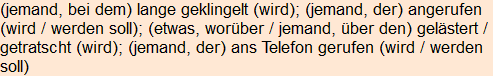 Moment bitte, deutsche Bedeutung nur für angemeldete Benutzer verzögerungsfrei.