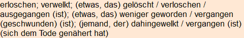 Moment bitte, deutsche Bedeutung nur für angemeldete Benutzer verzögerungsfrei.