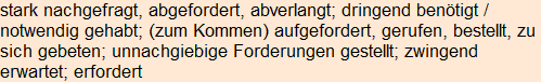 Moment bitte, deutsche Bedeutung nur für angemeldete Benutzer verzögerungsfrei.