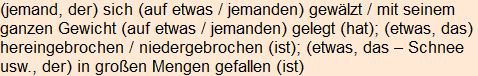 Moment bitte, deutsche Bedeutung nur für angemeldete Benutzer verzögerungsfrei.