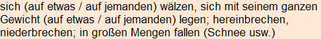 Moment bitte, deutsche Bedeutung nur für angemeldete Benutzer verzögerungsfrei.