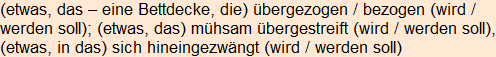 Moment bitte, deutsche Bedeutung nur für angemeldete Benutzer verzögerungsfrei.