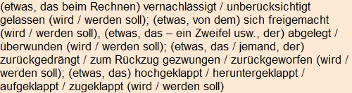 Moment bitte, deutsche Bedeutung nur für angemeldete Benutzer verzögerungsfrei.