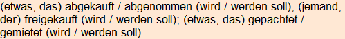 Moment bitte, deutsche Bedeutung nur für angemeldete Benutzer verzögerungsfrei.