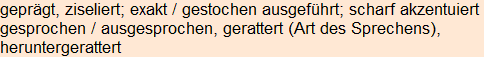 Moment bitte, deutsche Bedeutung nur für angemeldete Benutzer verzögerungsfrei.