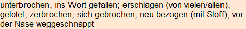 Moment bitte, deutsche Bedeutung nur für angemeldete Benutzer verzögerungsfrei.