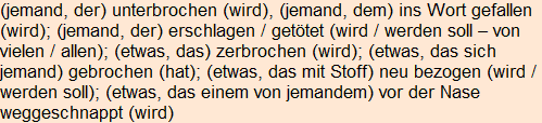 Moment bitte, deutsche Bedeutung nur für angemeldete Benutzer verzögerungsfrei.