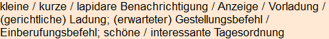 Moment bitte, deutsche Bedeutung nur für angemeldete Benutzer verzögerungsfrei.