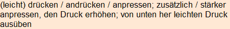 Moment bitte, deutsche Bedeutung nur für angemeldete Benutzer verzögerungsfrei.