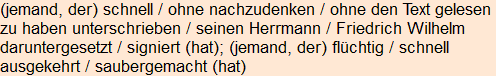 Moment bitte, deutsche Bedeutung nur für angemeldete Benutzer verzögerungsfrei.