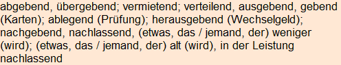 Moment bitte, deutsche Bedeutung nur für angemeldete Benutzer verzögerungsfrei.