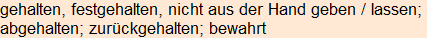 Moment bitte, deutsche Bedeutung nur für angemeldete Benutzer verzögerungsfrei.