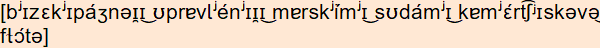 phonetische Transkription