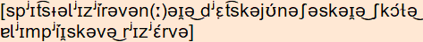 phonetische Transkription