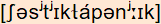 phonetische Transkription