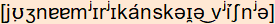 phonetische Transkription